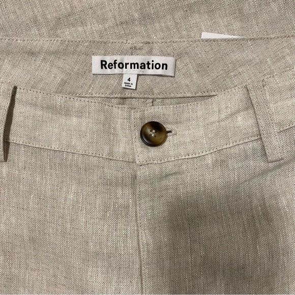 NWT Reformation Freddie Linen Pant - Picture 8 of 14